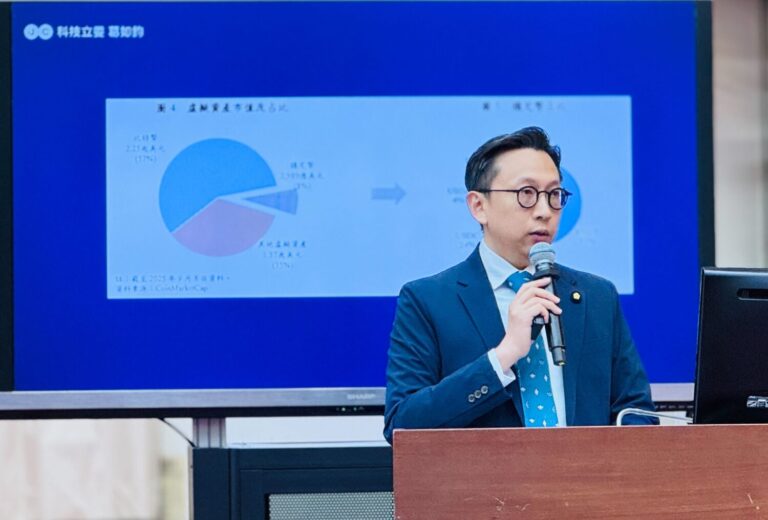 葛如鈞警示，台灣若不推台幣穩定幣恐邊緣化。(圖／葛如鈞國會辦公室)