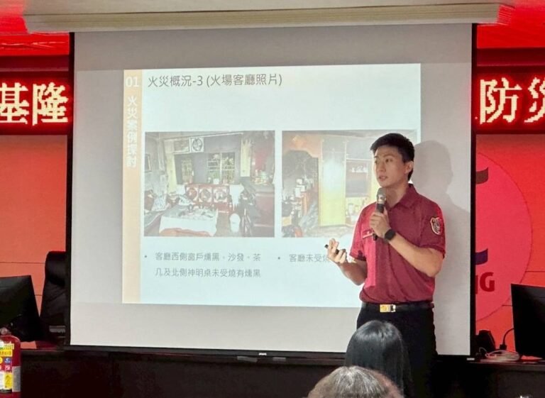 安樂分隊長黃軍緯。(記者李健興翻攝)