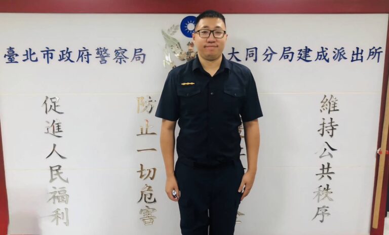 大同分局建成派出所警員陳敬仁。