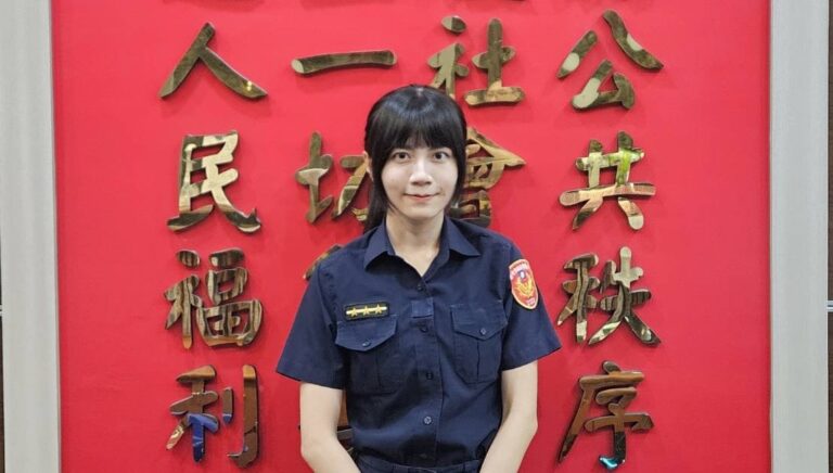 萬華分局西門町派出所員警陳力慈。