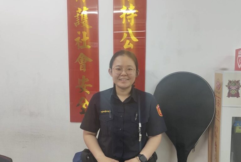萬華分局康定路派出所警員陳嘉倩。