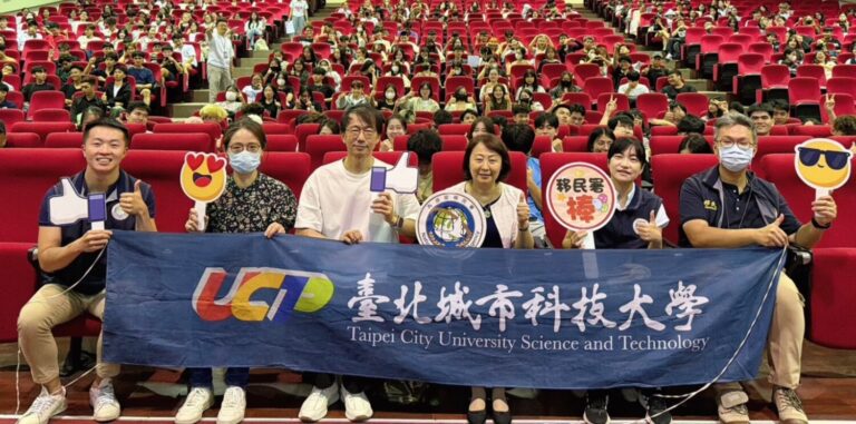 移民署臺北市服務站受邀出席臺北城市科技大學之外僑生在臺居留證申辦說明暨境外新生校園詐騙防治宣導。