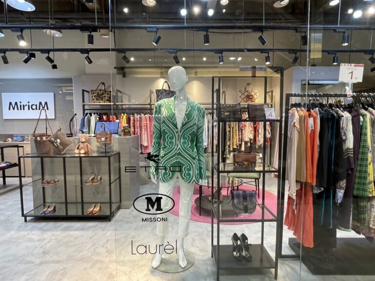 禮客內湖店引進德際精品旗下「MiriaM名品」複合概念店全新進駐，精選義大利 ETRO男女裝、M MISSONI、德國 LAUREL女裝週年慶期間推出全面1折起優惠。（圖/業者提供）