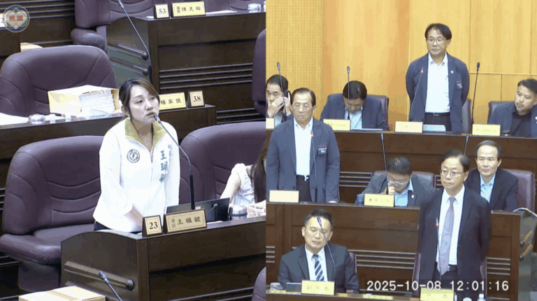 桃園市議員王珮毓(左)、桃園市長張善政(右下)。(圖/桃園市議會議事錄影)