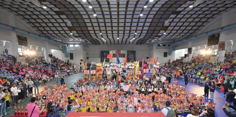 開幕儀式：邀請長官、泰山區鄰里團隊，以及六所泰山當地中小學來共襄盛舉此次2025泰山獅王文化節盛大開幕。（圖/泰山區公所提供）