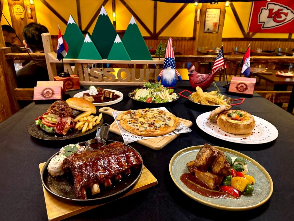 ABV美式餐酒館推出「密蘇里主題菜單」八道經典美式料理與精釀啤酒共譜中西部風味。（圖／ABV 美式餐酒館 提供）