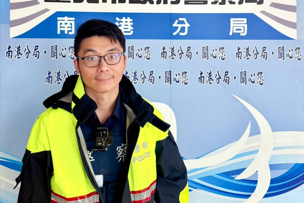 玉成派出所警員郭懷升。(圖/記者薛秀蓮 翻攝)