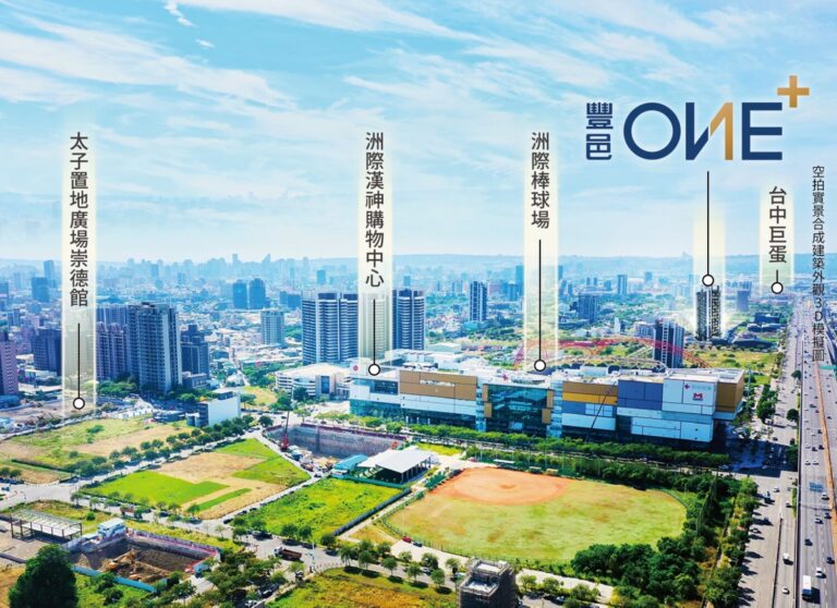 建設紅利強勢加碼!14期洲際核心成台中新C位。(圖/豐邑ONE+提供)