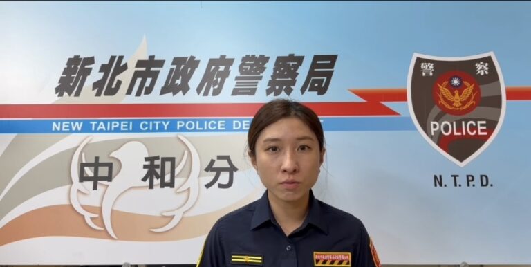 交通分隊分隊長黃湘凌自錄說明（圖／記者戴昱弘翻攝）