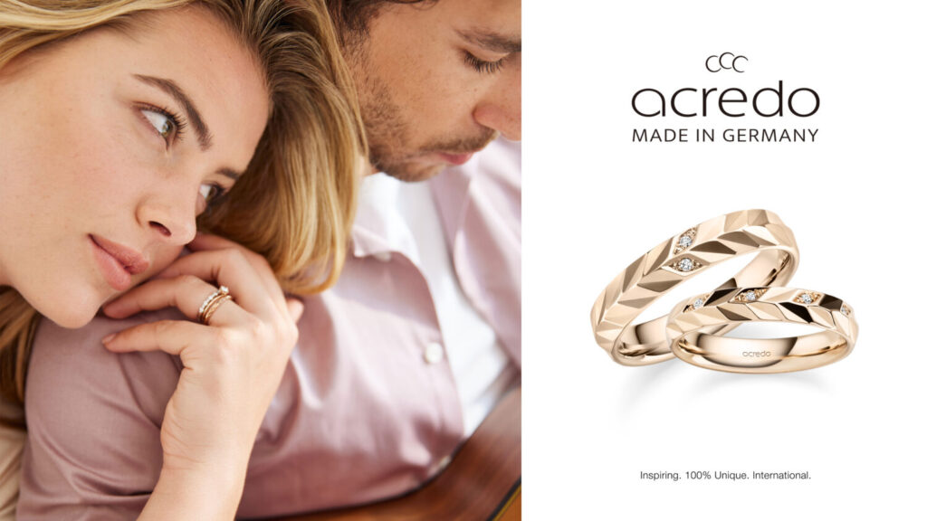 德國百年婚戒品牌 acredo,正式插旗台北遠百信義 A13,歐洲婚戒精工正式進駐信義時尚地標。(圖片提供:亞立詩婚戒)