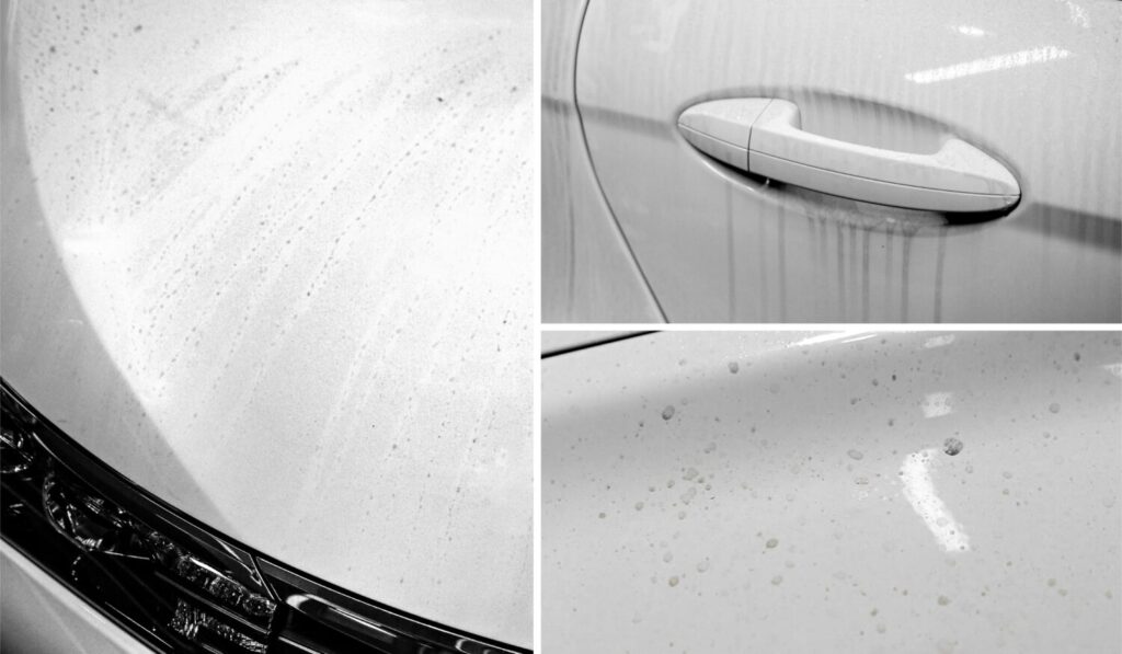白車容易面臨水斑、水垢、泛黃傷痕、蚊蟲屍體、小髒污易現形等問題，掌握幾大技巧解決痛點就能愛車如新。（圖／K-WAX提供）