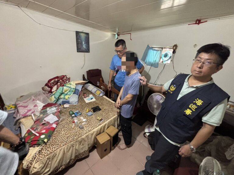 海巡署偵防分署雲林查緝隊今年6月緝獲販毒集團成員3人。(海巡署提供)