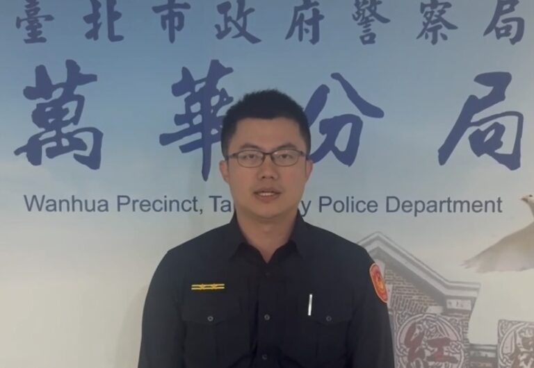 萬華分局西門町派出所所長陳韋勲案情說明。