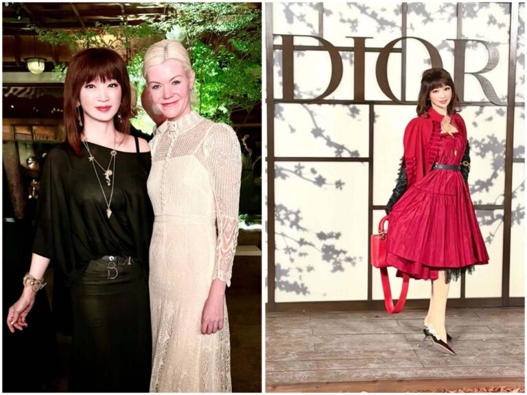 黃秀慧與國際名模艾兒·麥佛遜合影留念。(圖/黃秀慧 提供)