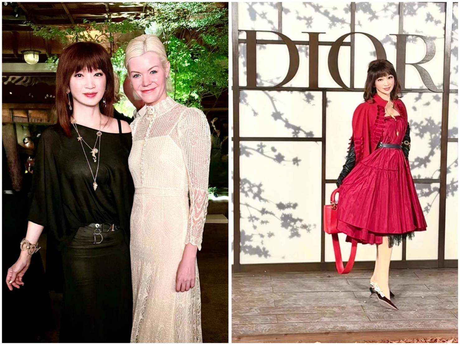 黃秀慧與艾兒·麥佛遜 (Elle Macphers)合影留念。(圖/黃秀慧 提供)