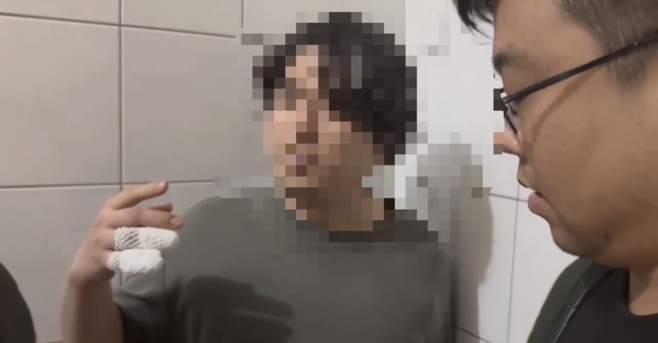 警方於三重區查獲吳嫌。（記者徐煜勝翻攝）