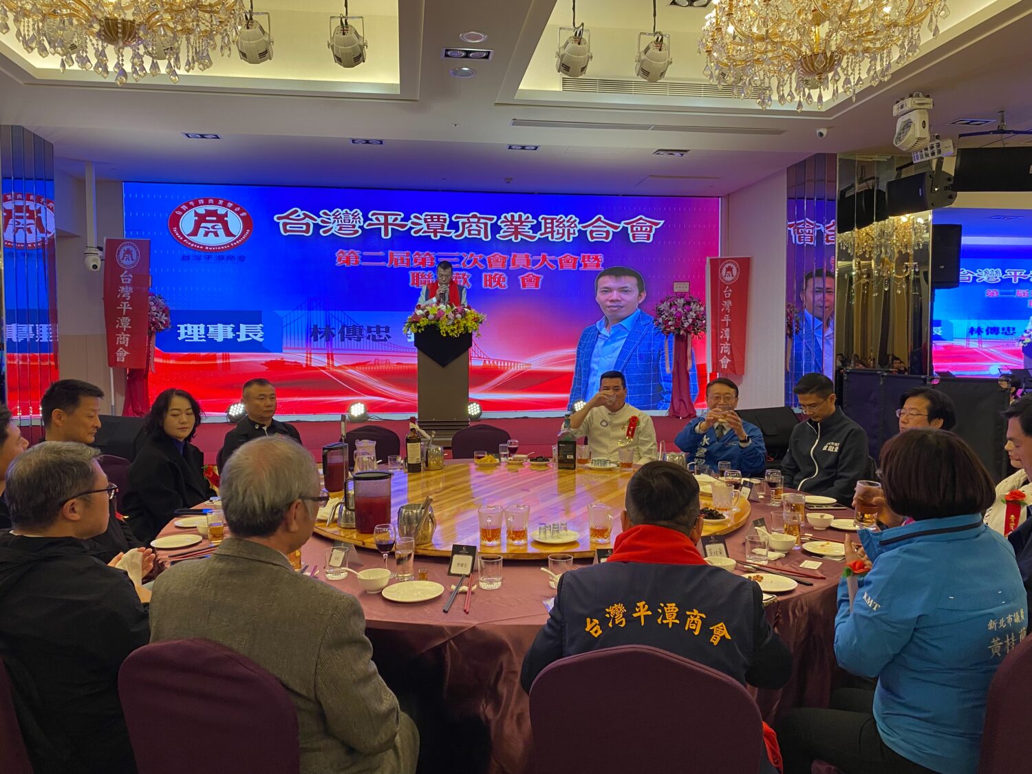 台灣平潭商業聯合會會長林傳忠強調，挑戰與機遇並存，只要凝聚共識、持續努力，有信心為兩岸經濟繁榮注入正向動能。(記者 包克明攝)