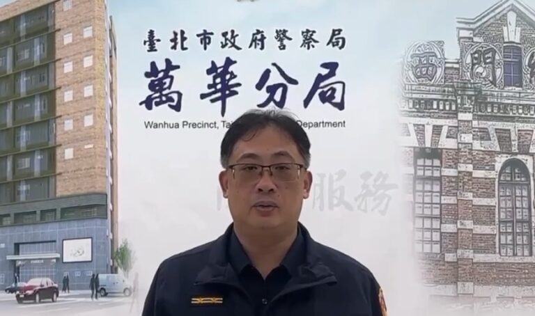 萬華分局龍山派出所所長楊進華案情說明。(圖/記者 趙靜姸翻攝)