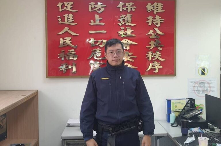 大同分局民族路派出所警員吳琦翔。（圖／記者 戴昱弘翻攝）