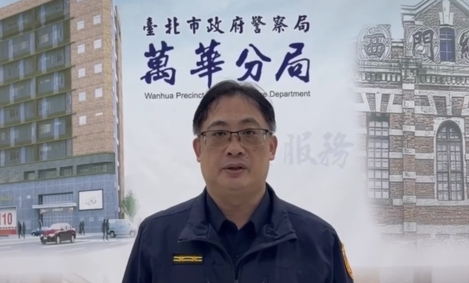 萬華分局龍山派出所所長楊進華案情說明。(圖/記者 趙靜姸翻攝)