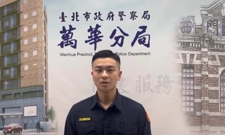 萬華分局龍山所副所長楊越然案情說明。（圖／記者 趙靜姸翻攝）