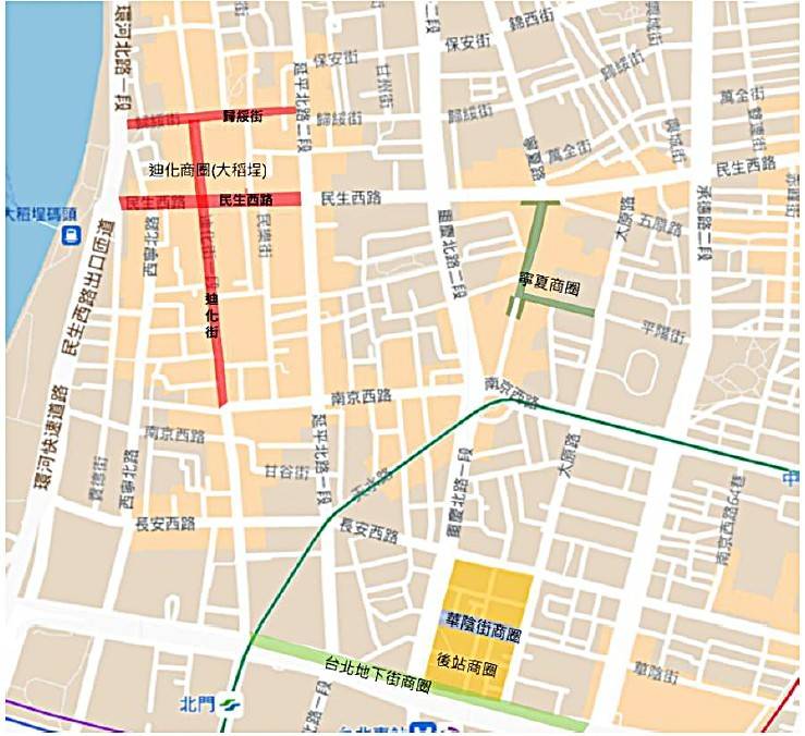 2026迪化街年貨大街示意圖。(圖／記者戴昱弘 翻攝）
