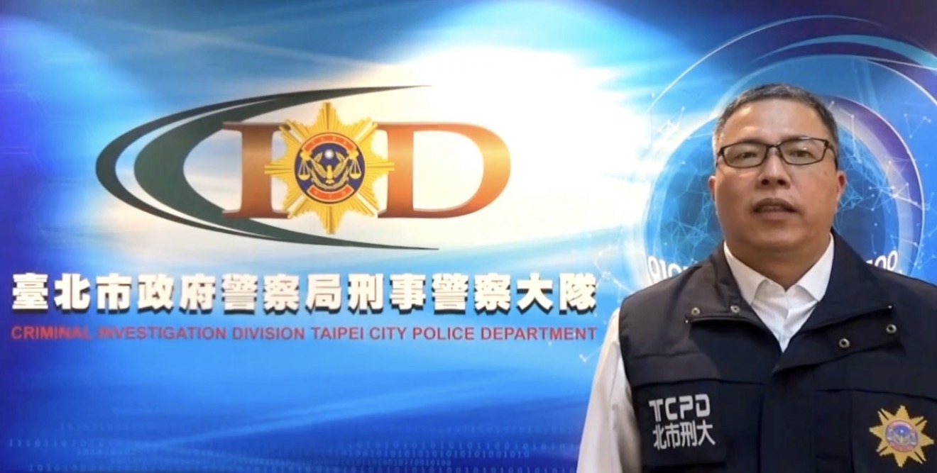 台北市刑大肅竊組組長徐崧騰說明案情。(記者徐煜勝翻攝)