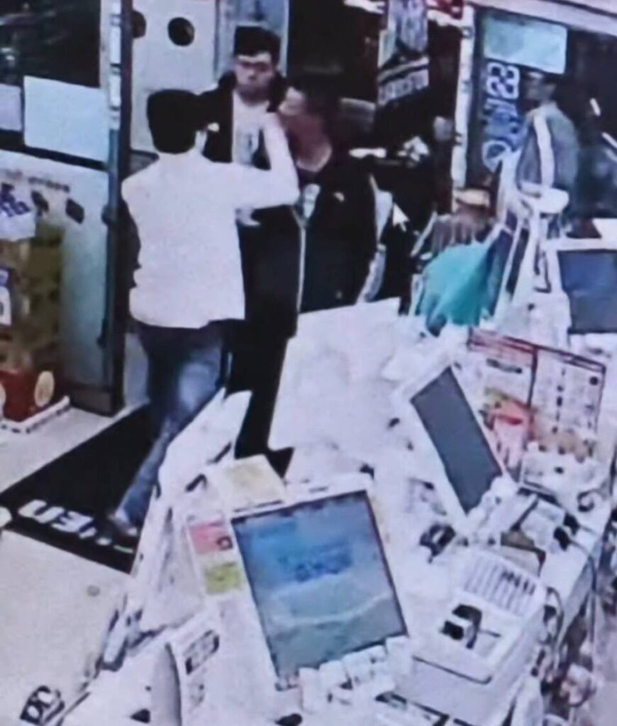 超商內發生衝突畫面在網路流傳,監視器影像顯示現場一度對峙升溫,相關片段引發大量討論。(圖/翻攝網路)