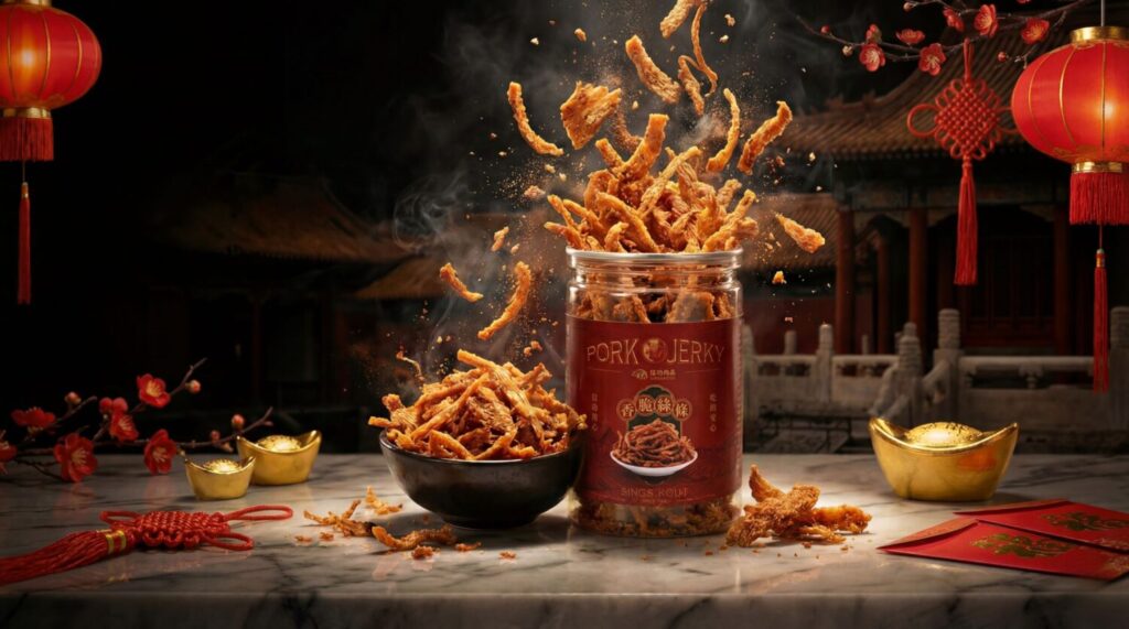 乾香酥脆，吮指回味，大人小孩都喜愛的年節必不可缺零嘴小食。(圖／信功肉品提供)