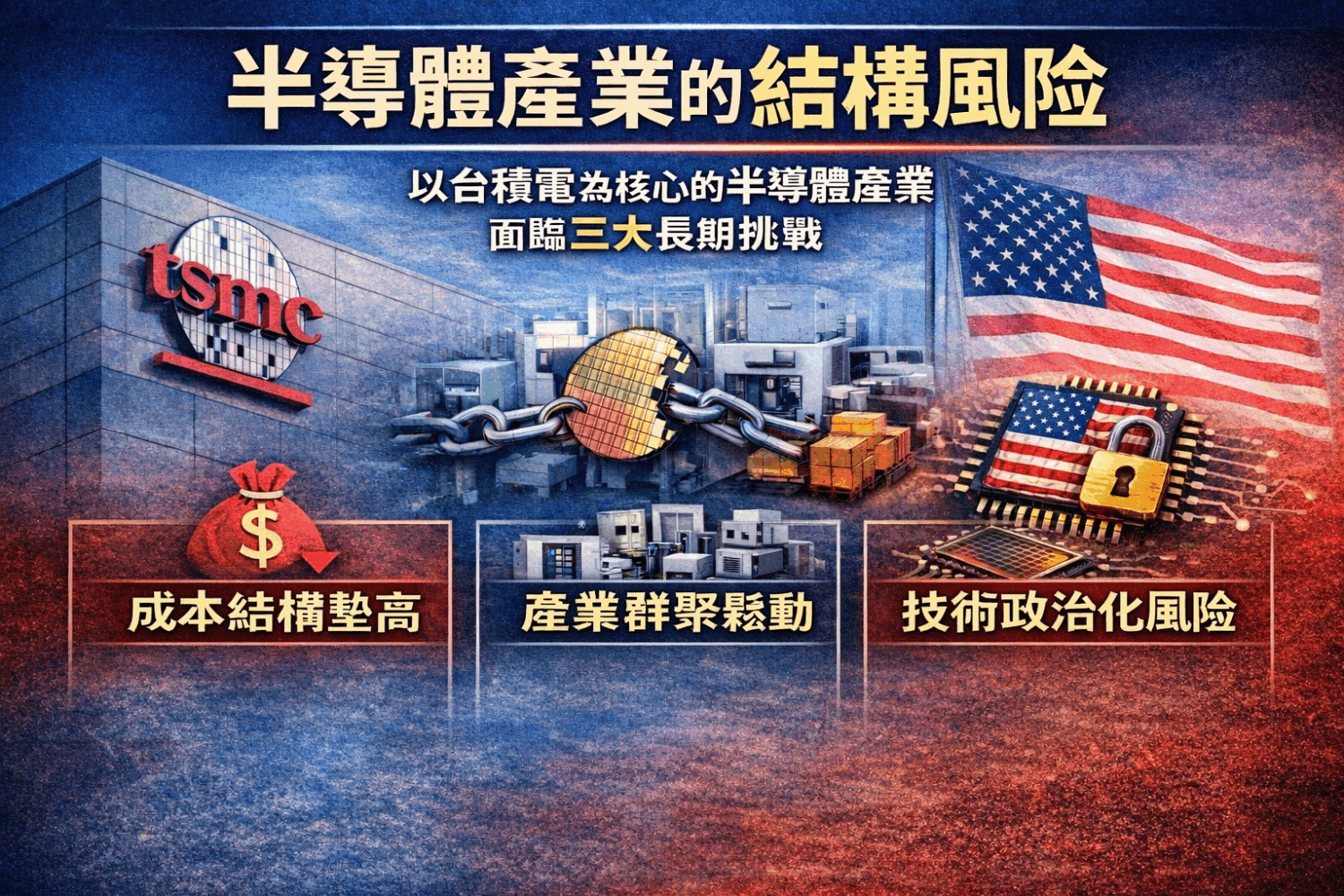半導體產業的結構風險。（圖/Ai示意圖）