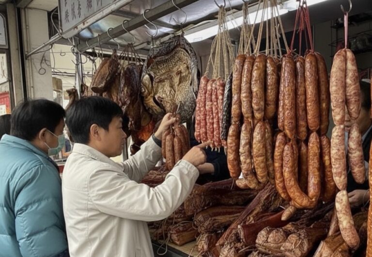 肉類加工品以外表乾燥、肥瘦肉分明、顏色不過於鮮豔，並散發出自然肉香味為佳。（圖／綠盾食護提供）