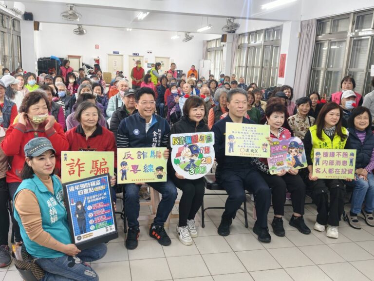 分局長陳宇桓親自帶領宣導活動現場(圖／記者戴昱弘 翻攝）