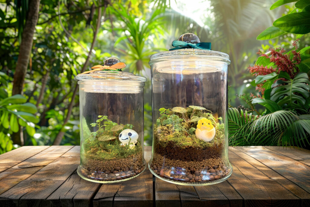 生態瓶DIY。（圖／大板根森林溫泉酒店 提供）