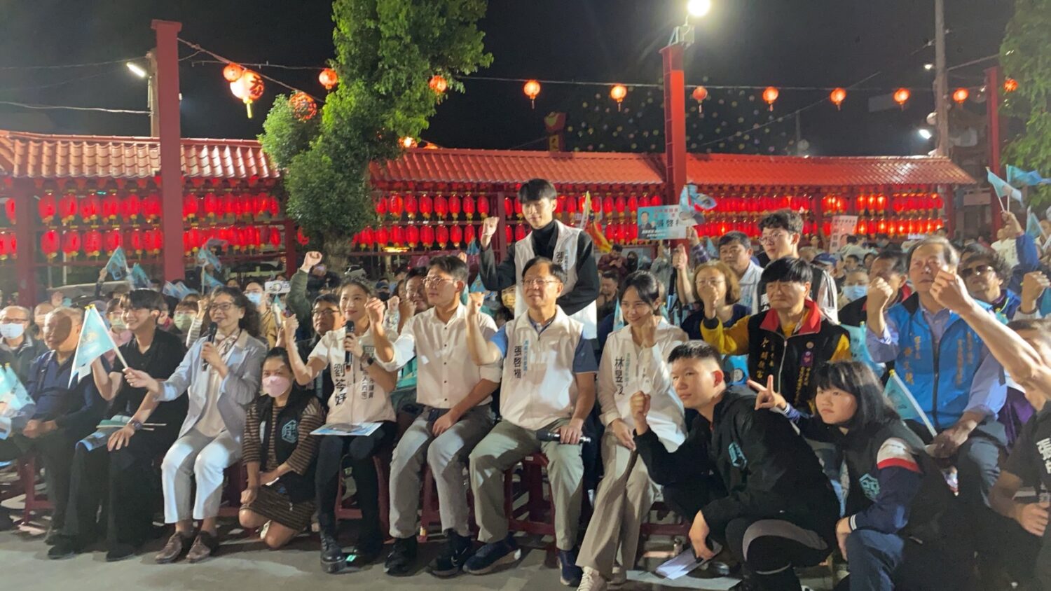 首場活動現場聚集超過500位支持民眾,展現張啓楷捨我其誰的決心以及基層動員實力。(圖/民眾黨嘉義黨部)