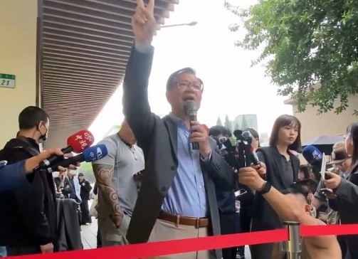 張啓楷宣布，經與黨中央研商已決定在3月29日當天下午2時將號召民眾走上凱道。(記者 包克明攝)