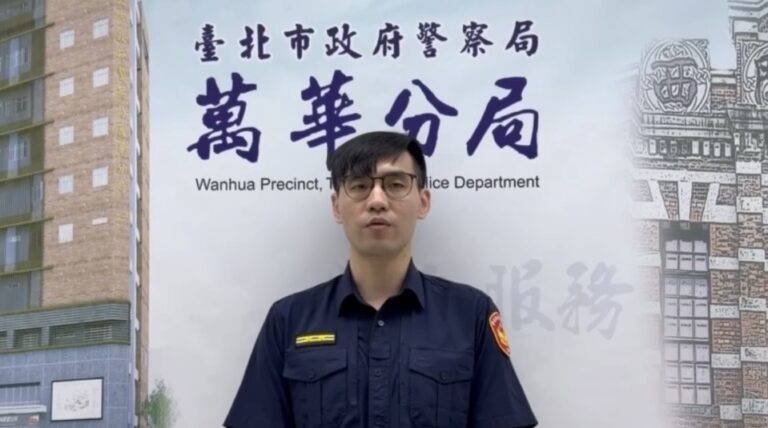 萬華分局東園街派出所所長梁宇謦案情說明。（圖／記者 趙靜姸翻攝）