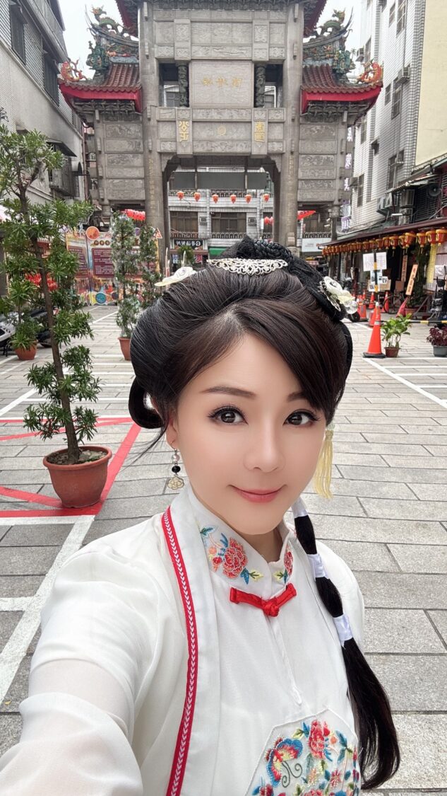 陳心彤過去演出《台灣傳奇》，古裝造型深受觀眾喜愛。（圖／陳心彤提供）