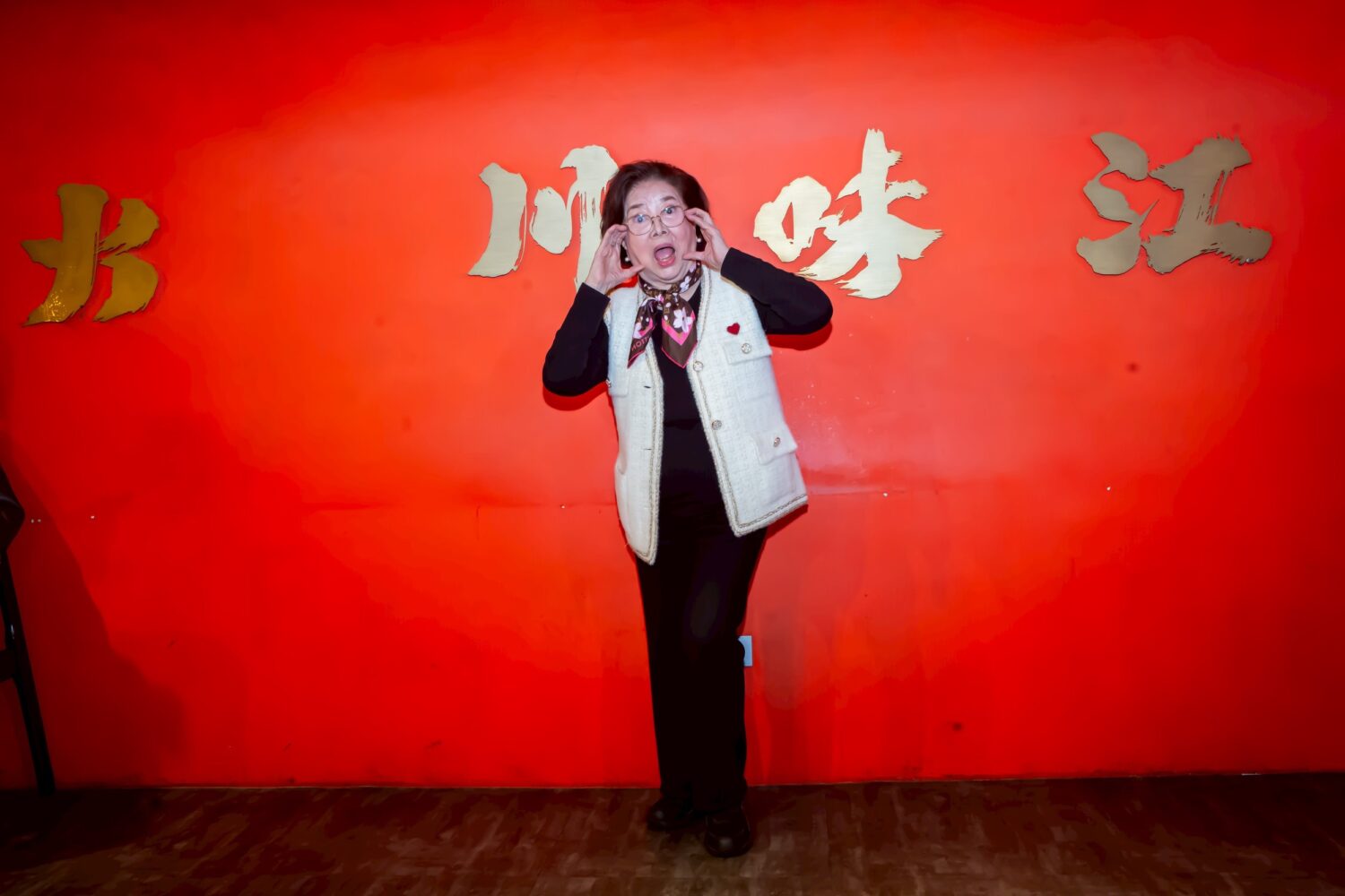 「國民阿嬤」陳淑芳出席電影《漫長的告別》記者會。(圖/禾力文創  提供)