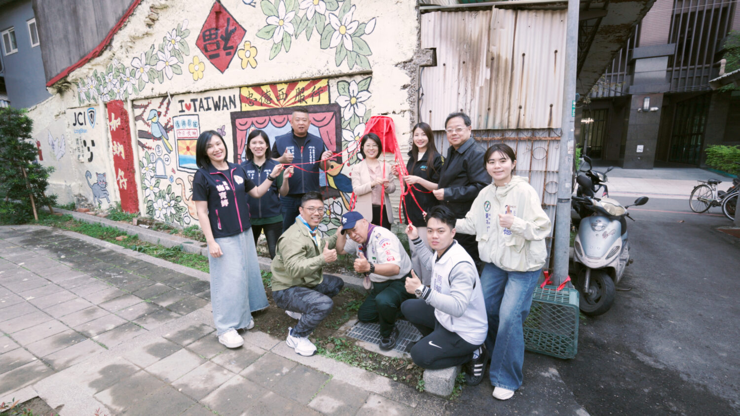 隨著「玩美角落」的落成,這股青年的熱血能量將持續延續。(圖/供稿單位 提供)