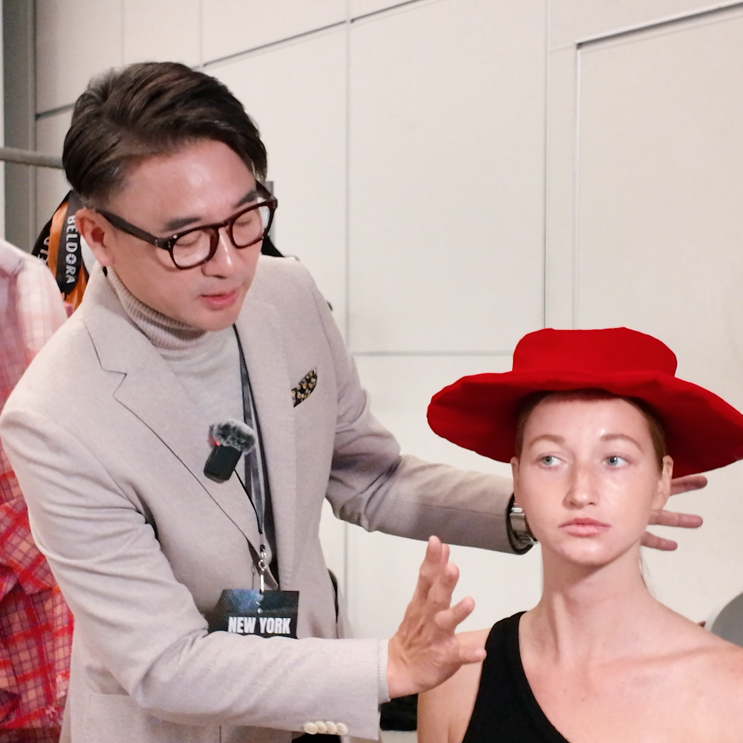 蓓朵娜在紐約時裝周提供模特兒使用的產品，獲設計師高度肯定。(圖/蓓朵娜 提供)