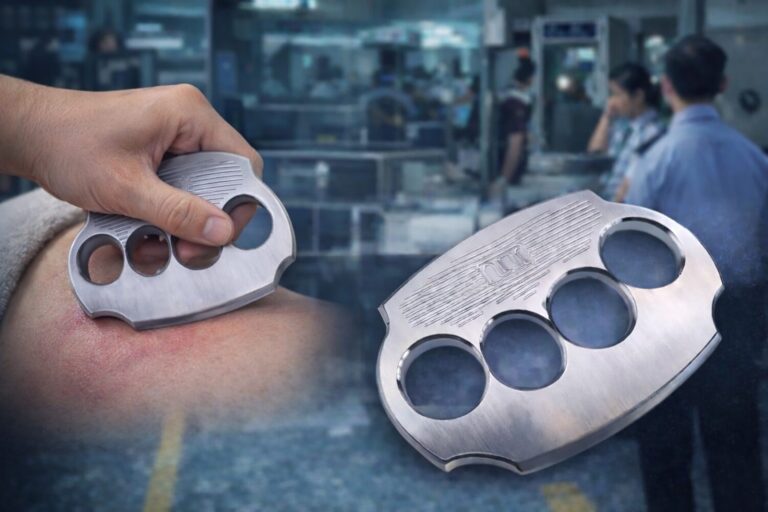 左為筋膜刀按摩使用示意,右為筋膜刀外觀示意圖,顯示其常見於筋膜放鬆與刮痧用途。(示意圖)