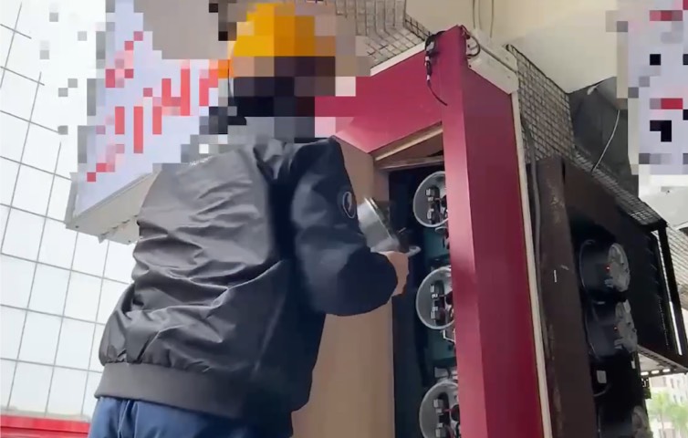 臺灣電力公司執行斷電。（圖／記者 趙靜姸翻攝）