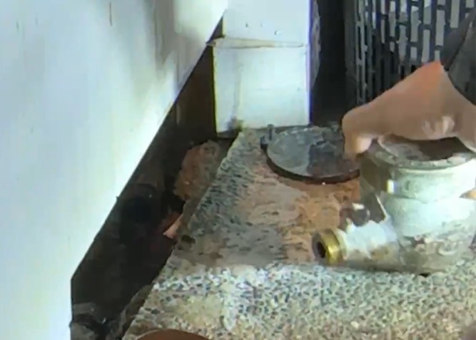 臺灣自來水公司斷水。（圖／記者 趙靜姸翻攝）