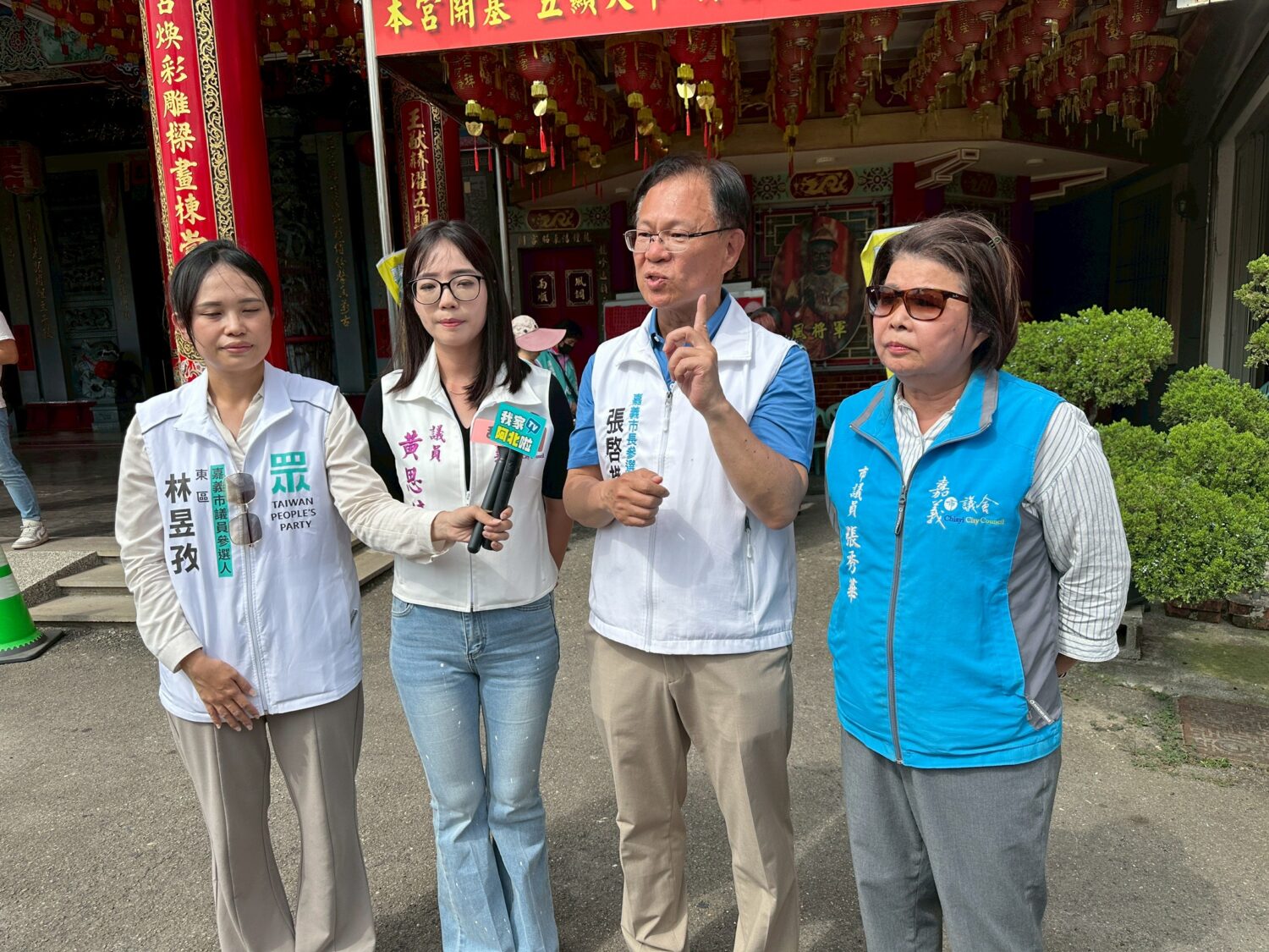 張啓楷指出，行政院放寬發芽馬鈴薯查驗，讓全民承擔了更高食安風險。(圖／民眾黨嘉義黨部)