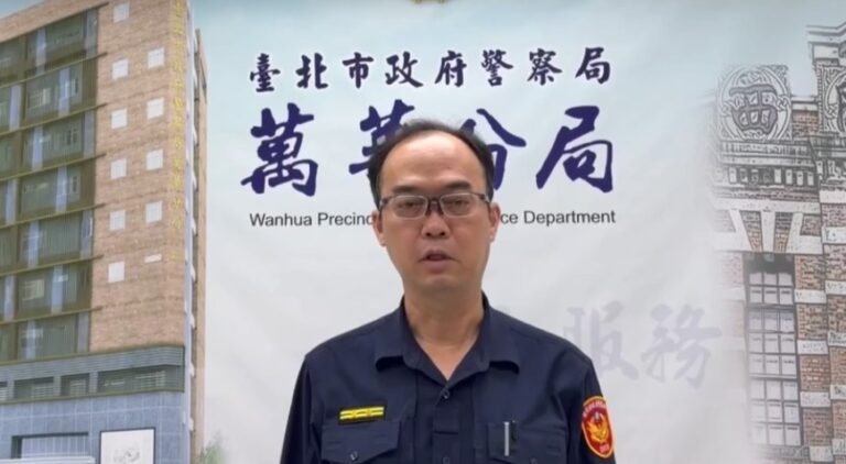 萬華分局西園路派出所所長黃英洲案情說明。（圖／記者 趙靜姸翻攝）
