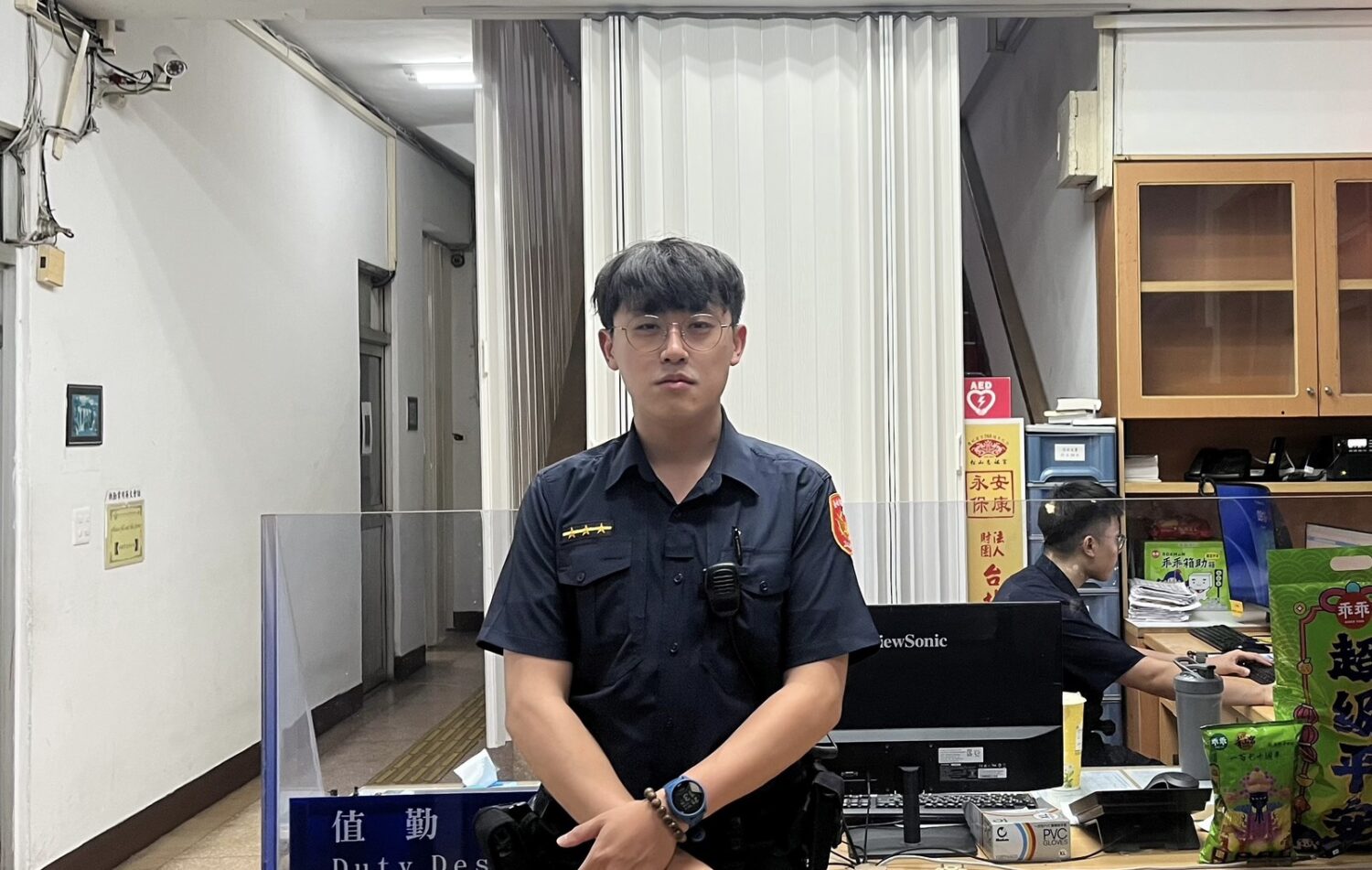 西園路派出所員警林宏瑋。（圖／記者 趙靜姸翻攝）