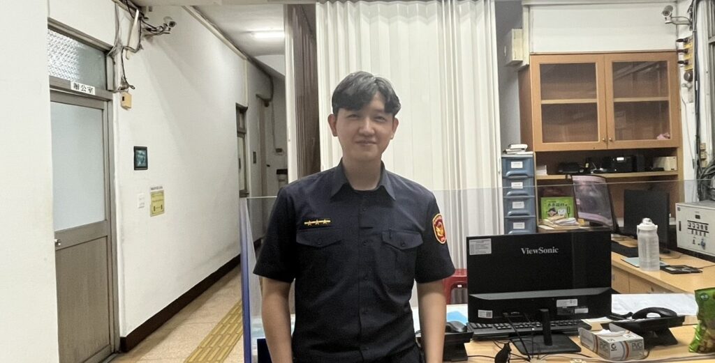 萬華分局西園路派出所警員蔡承智。（圖／記者 趙靜姸翻攝）