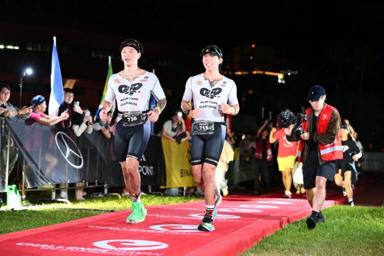 2026 Challenge Taiwan 精彩落幕！萬名鐵人跨世代挑戰 全齡運動風潮全面引爆精彩落幕。圖為高爾宣挑戰照。(圖/2026 Challenge Taiwan 提供)