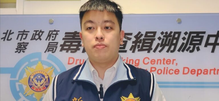 新北市刑大偵三隊隊長張謝佛說明。（記者徐煜勝翻攝）