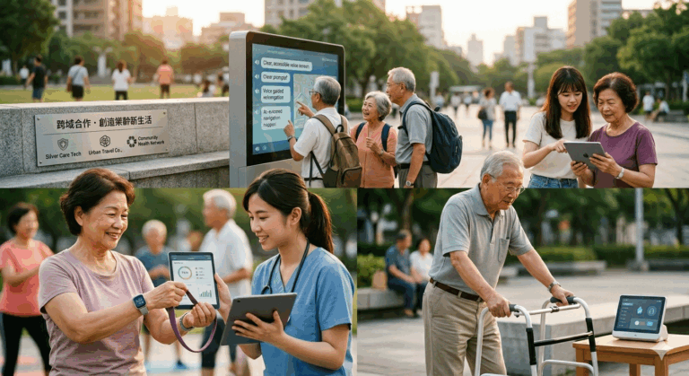 2026銀髮產業五大核心趨勢。 (來源：AI製圖)